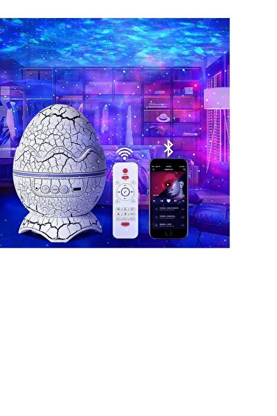 teknonisa Dinozor yumurta kabuk Galaxy projektör yıldızlı gökyüzü gece lambas...