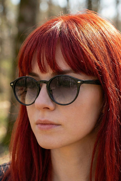 sun factory نظارات شمسية للجنسين باللون الأسود مستقطبة UV400 1355 C0101 - إطا...