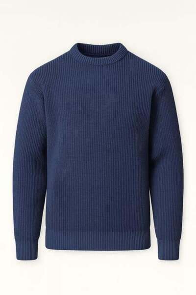 Valiberta Pulover pentru bărbați Pilar Oversize Thessaloniki, tricotat, cu gâ...