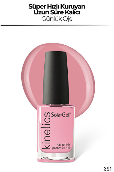 kinetics SolarGel Günlük Oje - Uzun Süre Kalıcı, Yoğun Pigment | #391 PURE İN...