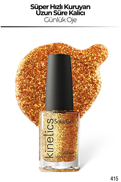 kinetics SolarGel Günlük Oje - Uzun Süre Kalıcı, Yoğun Pigment | #415 SPARKLİNG