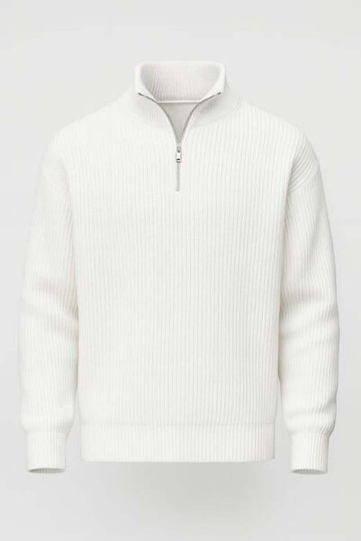 Valiberta Pulover pentru bărbați Nolan Oversize Thessaloniki Knit cu jumătate...