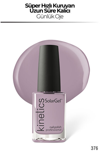 kinetics SolarGel Günlük Oje - Uzun Süre Kalıcı, Yoğun Pigment | #376 EX'S 15 ml