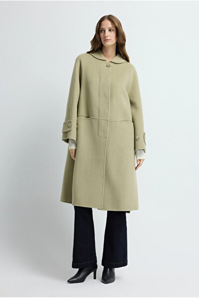 adL Bebe Yaka Yün Karışımlı Kaban