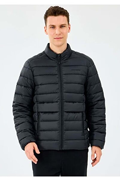 SKECHERS M Essential Outerwear Padded Jacket S231242 Erkek Mont SİYAH