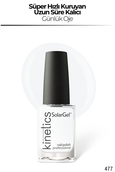 kinetics SolarGel Günlük Oje - Uzun Süre Kalıcı, Yoğun Pigment | #477 FLAWLES...