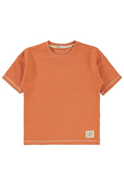 Civil Boys 1996 Embroidered T-Shirt for Ages 6-9 - Orange