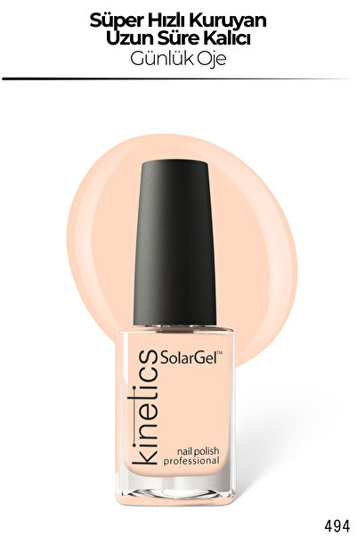 kinetics SolarGel Günlük Oje - Uzun Süre Kalıcı, Yoğun Pigment | #494 OFTEN S...
