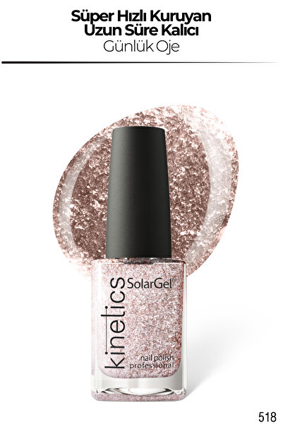 kinetics SolarGel Günlük Oje - Uzun Süre Kalıcı, Yoğun Pigment | #518 SUCCESS...