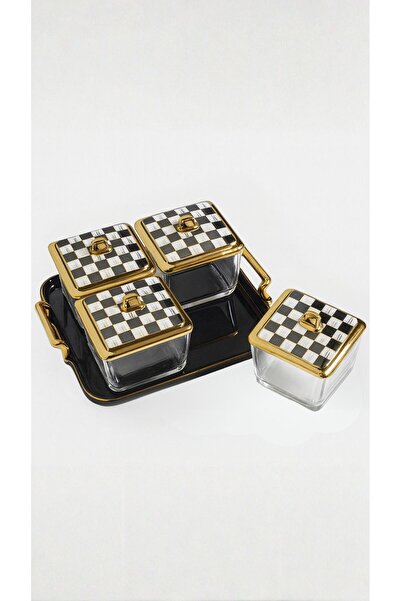 es home collection Porselen Cam 4'lü Kahvaltılık