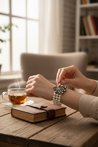 FAYRA ACCESSORIES Hayat Ağacı Figür İnci Bileklik