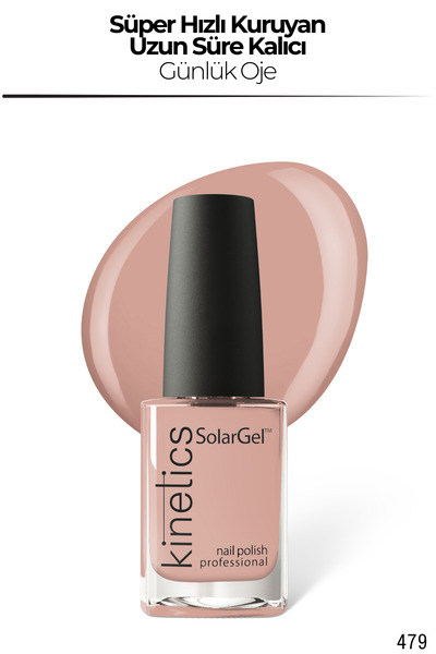 kinetics SolarGel Günlük Oje - Uzun Süre Kalıcı, Yoğun Pigment | #479 SOULMTE...