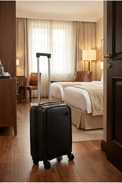 Wexta VALİZ - WX-PP166 SİYAH NOTEBOOKGÖZLÜ POLİPROPILEN - KIRILMAZ - SESSİZ T...