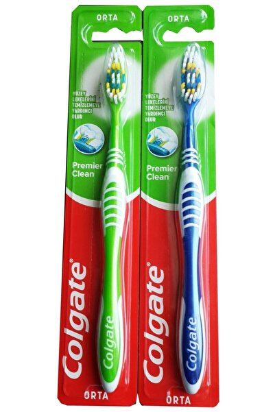 Colgate Premier Clean Orta Sertlik Mahi Max Diş Fırçası 2 Adet