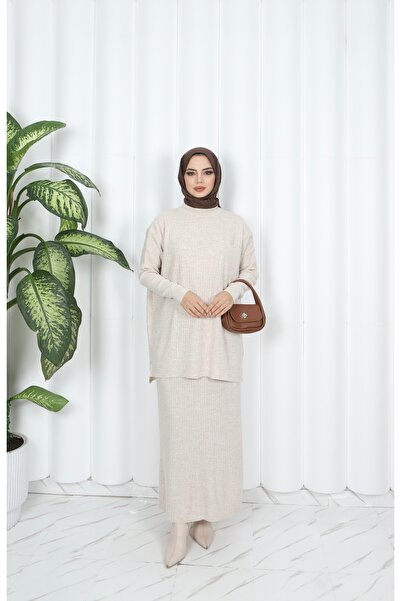 NİSUM MODA Pocket Detail Selvim Kit Skirt Suit