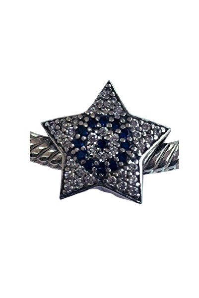 Fubena Taşlı Yıldız Gümüş Charm