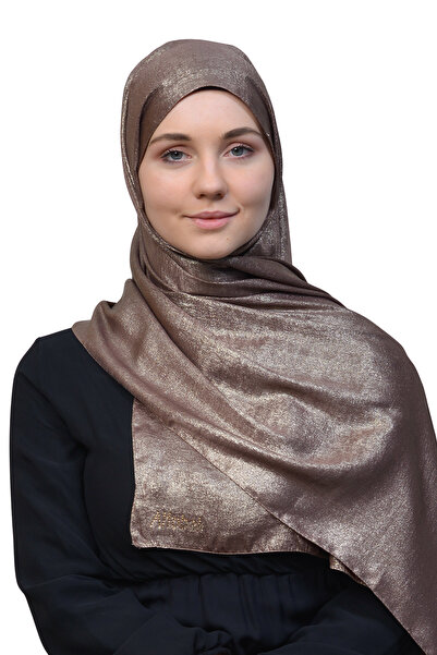 Altobeh Double Color Shiny Glitter Lighted Princess Hijab Shawl Cotton Cedar ...