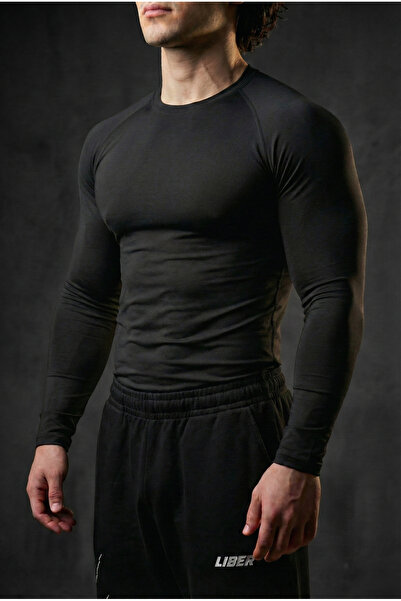 Liber Basic Uzun Kollu Compression T-shirt (SİYAH)