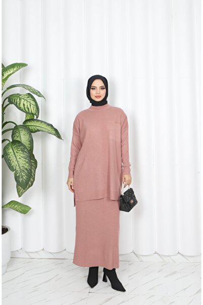 NİSUM MODA ΣΕΤ ΠΛΕΚΤΟ ΦΟΥΣΤΑ ΣΕΛΒΙΜ ΜΕ ΛΕΠΤΟΜΕΡΗ ΤΣΕΠΗ