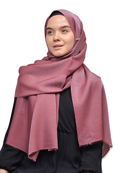 Altobeh شال فستان سهرة لامع لامع للنساء بلون سادة - مارون داكن