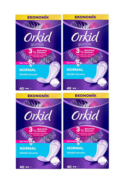 Orkid Günlük Ped Deofresh Normal 160'lı Ekonomik Paket