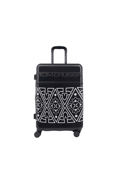 Tom Cruiser فيجن 20 - عربة صلبة - أسود، ABS+PC، قفل TSA، عجلات صامتة