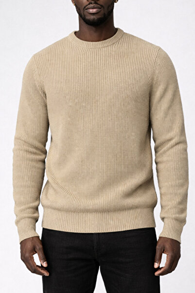 ROY501 سترة رجالية بياقة دائرية للدراجات، سترة شتوية سميكة من التريكو، سترة ب...