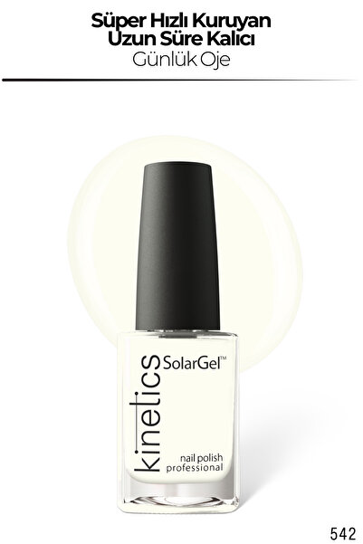 kinetics SolarGel Günlük Oje - Uzun Süre Kalıcı, Yoğun Pigment | #542 NEW BRE...