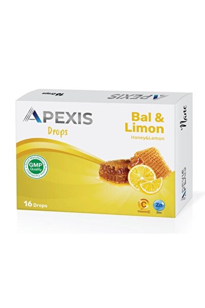 Apexis STD Apexis Drops Bal ve Limon Aromalı Pastil 16 Adet ( TEKLİDİR )