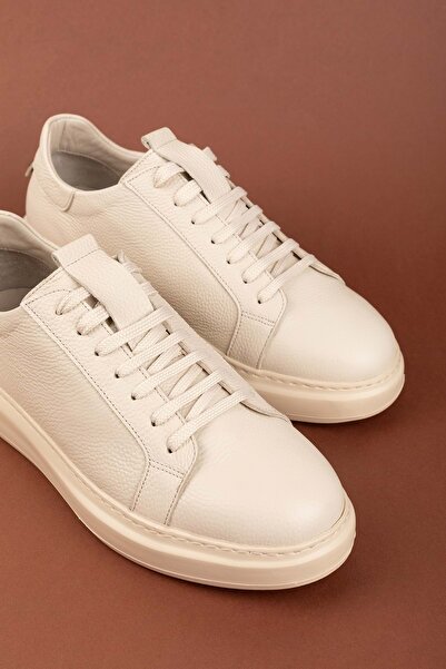 Gondol Genuine Leather Inside and Out Daily Comfortable Shoes Mals.352 Beige