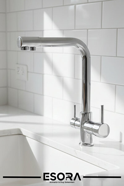 ESORA صنبور حوض منقى بالكروم