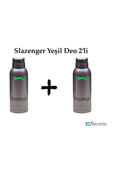 Slazenger Deodorant Active Sport 150 ml (yeşil) X 2 Adet