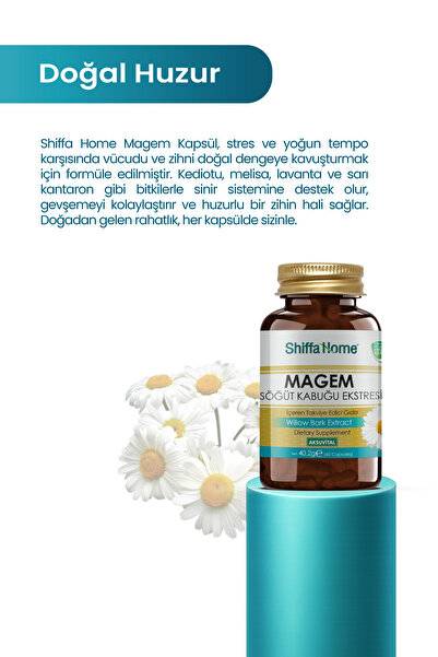 Aksu Vital Magem Söğüt Kabuğu Ekstresi 60 Kapsül