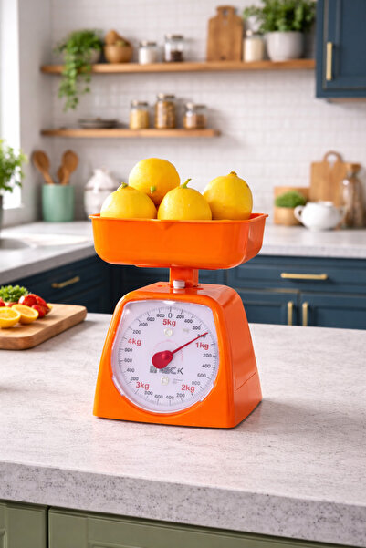 NECKLİFE RETRO MUTFAK TERAZİSİ / MUTFAK TARTISI TURUNCU