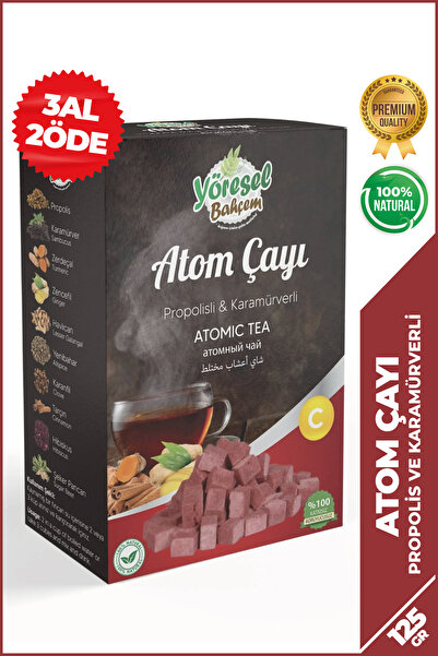Yöresel Bahçem Atom Çayı Propolisli Karamürverli (125g)