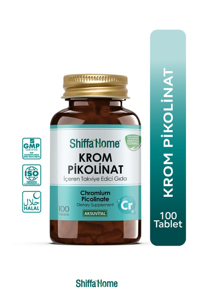 Shiffa Home Krom Pikolinat Diyet Takviyesi 100 Tablet
