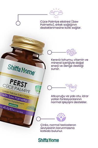 Aksu Vital Shiffa Home Perst Saw Palmetto 60 Kapsül