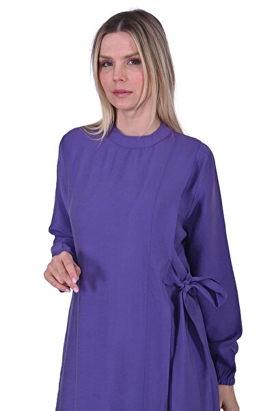 Invee Yan Bağcıklı Elbise MOR