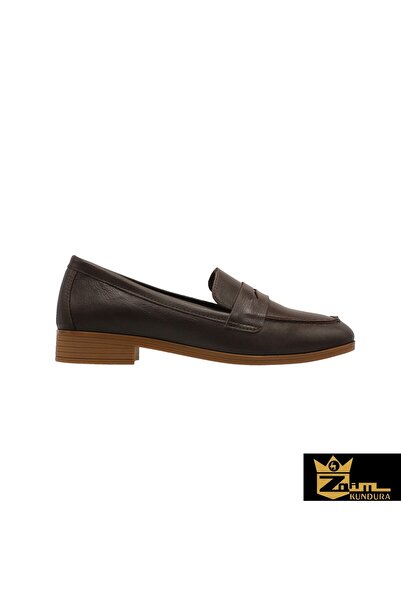 Zaim Kundura Women's Brown Genuine Leather Shoes 505320098-1