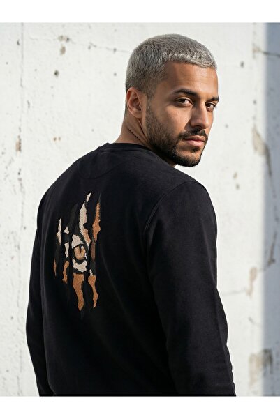 CLAW UP WORK ОВЕРСАЙЗ БЕЙСИК СУИТ | BLACKOUT PRINTED (Унисекс памучна мека те...