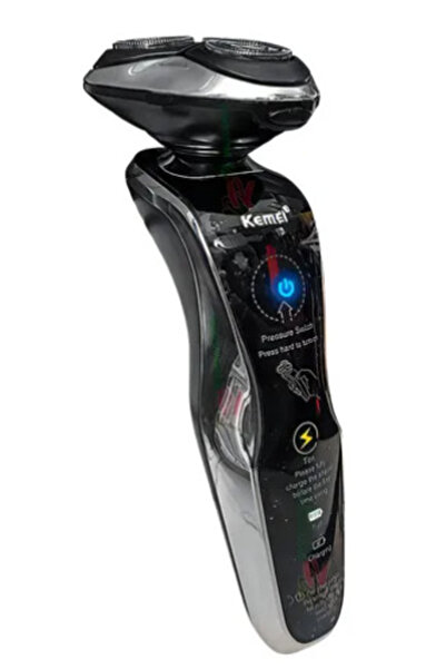 LILY Aparat de ras electric fara fir Kemei KM 8006 pentru barbierit umed si u...