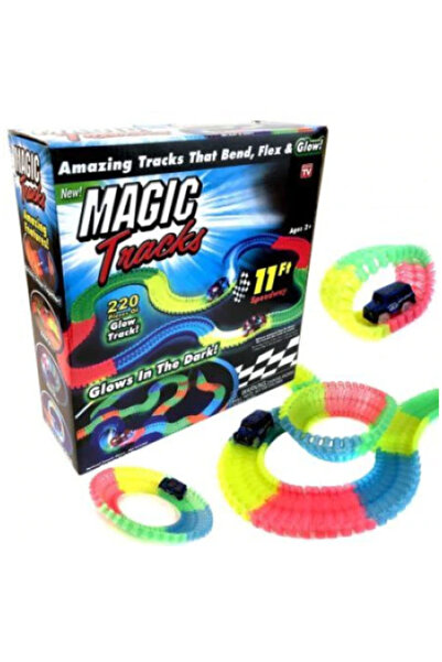 MANDU Jucărie de pistă flexibilă Magic Tracks, 220 de piese