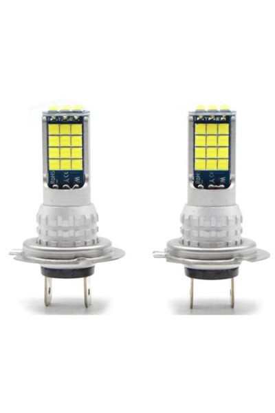 Ruan Set 2 Becuri Auto cu 30 Led H7 temperatura 6000k putere 90W 8500LM Fara ...