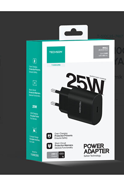 xonex Techson Type-c 25w Hızlı Şarj Adaptörü Iphone 11 12 Pd Yeni Nesil Hızlı...