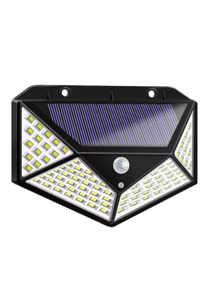 MİKİ Lampa Solara Senzor De Miscare 100 LED 120 Grade Baterie 18650