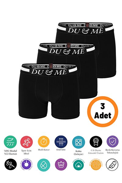 DU&ME Boxer premium pentru bărbați din bumbac, nu dă mirosuri
