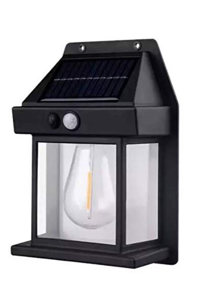 HA Lampa solara de perete tip bec clasic cu senzor de miscare fara fir LED 3W