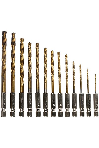 OEM Set 13 Burghie cu cap BIT Prindere Hexagonala Otel 1.5-6.5 mm OFF