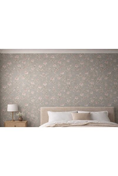 Tetik 5 metre kare çiçek desenli duvar kağıdı