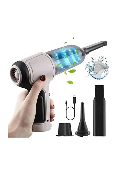 BASE Mini aspirator portabil 2000mAh pentru casă și mașină, fără fir, 3 în 1